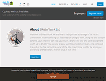 Tablet Screenshot of biketowork.co.uk
